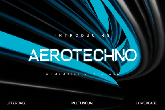 Aerotechno: A Futuristic Display Font for Editorial Design