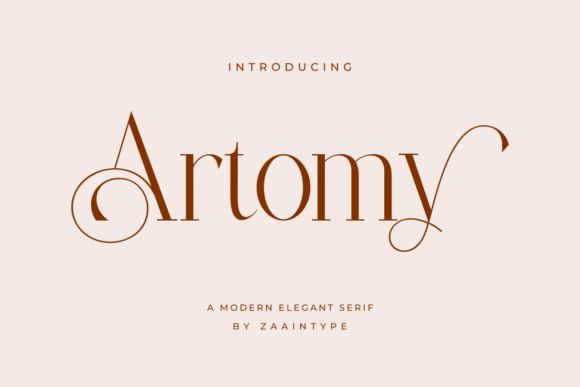 Artomy: A Bold Serif Font for Editorial Design and Content Branding