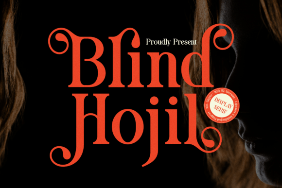 Blind Hojil: A Bold Serif Font for Handmade Labels, Printables, and Product Packaging
