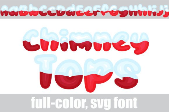 Chimney Tops: A Playful Color Font That Warms Up Small Business Branding