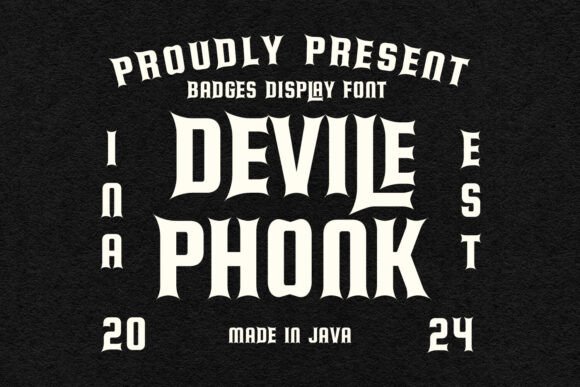 Devile Phonk Font: A Bold Sans Serif for Small Business Branding