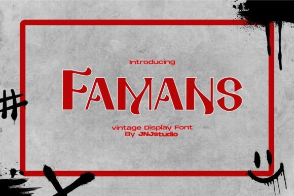 Famans: A Vintage Display Font That Elevates Small Business Branding