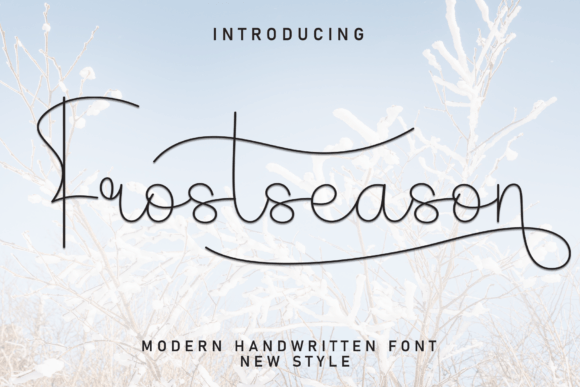Frostseason: A Handwritten Font for Editorial Impact