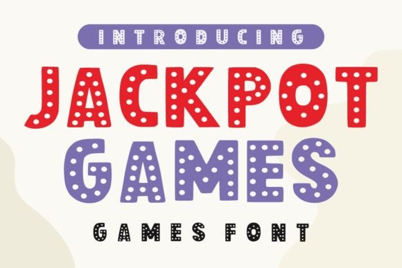 Jackpot Games: A Fun Display Font for Small Business Branding