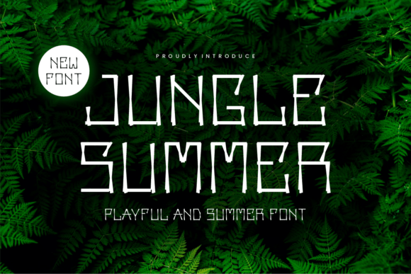 Jungle Summer: A Decorative Font for Web Design