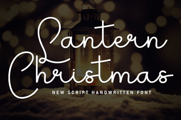 Lantern Christmas: A Handcrafted Display Font for Whimsical Branding