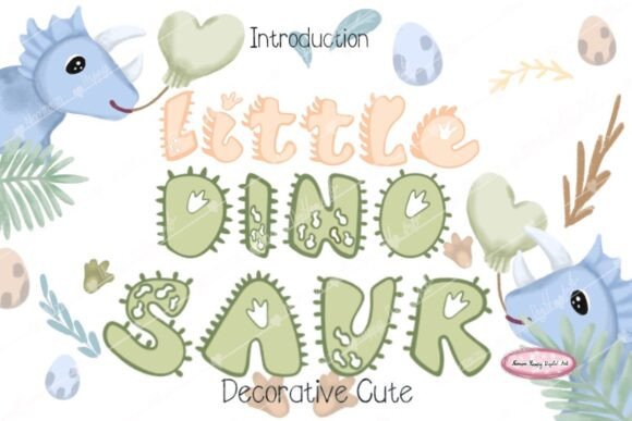 Little Dinosaur Font: A Playful Typeface for Crafters and Makers