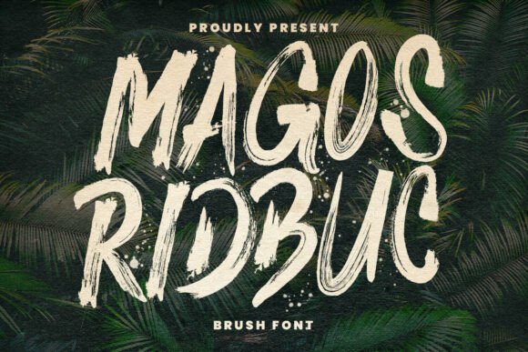 Magos Ridbuc: Hand-Painted Font for Small Business Branding
