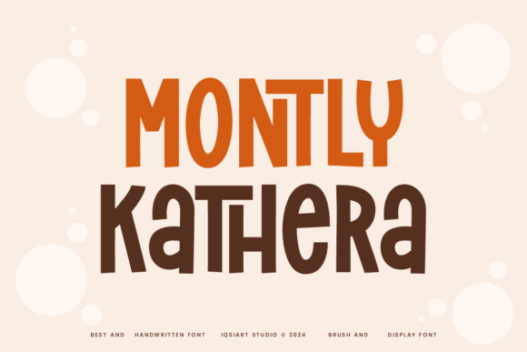 Montly Kathera: A Bold Sans Serif Font for Modern Web Design