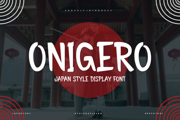 Onigero: A Japanese-Style Display Font for Editorial Design