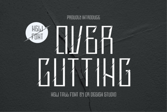 Over Cutting: A Decorative Font for Editorial and Publication Design