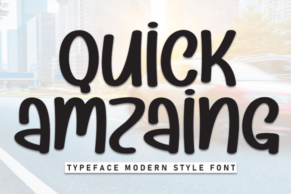 Quick Amazing: A Handwritten Font That Brings Charm to Every Product