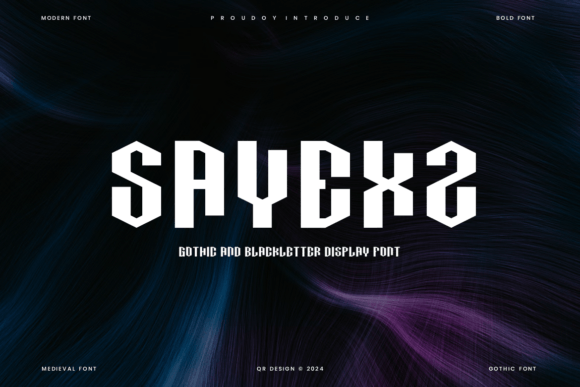 Sayexz: A Gothic Sans Serif Font for Thoughtful Editorial Design