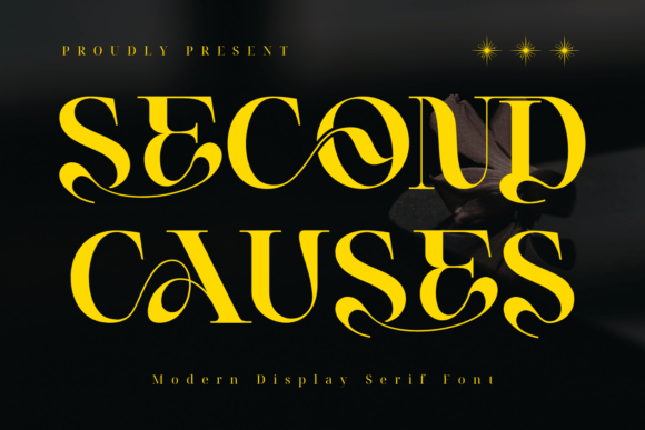 Second Causes: A Ligature Serif Font for Editorial Design