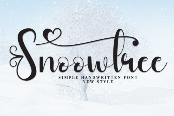 Snoowtree: A Hand-Scripted Display Font for Small Business Branding