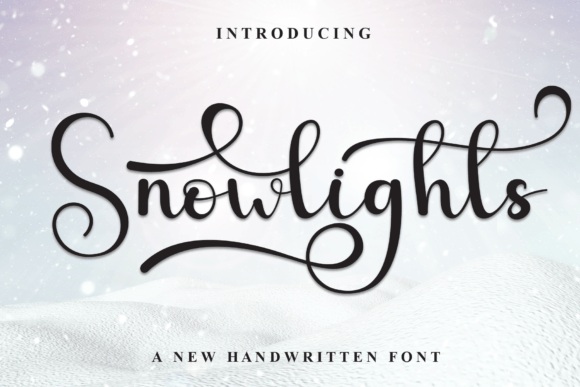 Snowlights: A Handwritten Display Font for Editorial Work