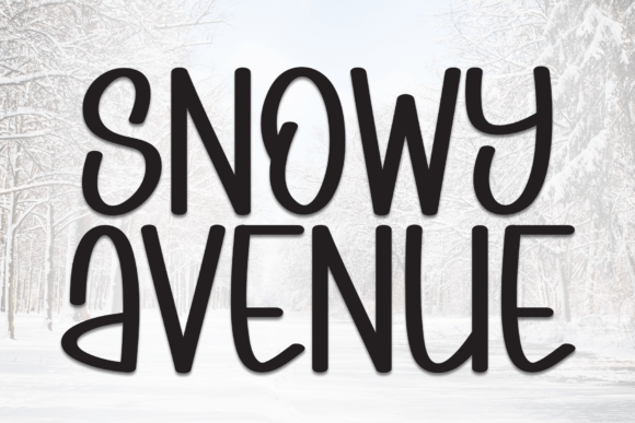 Snowy Avenue: A Handwritten Display Font for Digital Designers