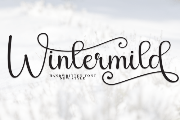 Wintermild Font: A Handwritten Typeface for Crafters and Makers